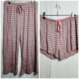 Honeydew Intimates Women's Lounge Pajama Bottoms Pants & Shorts Set Small Stripe